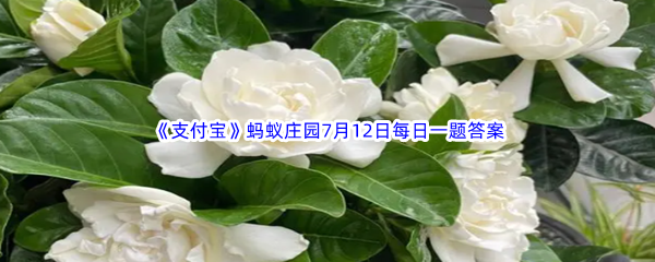 2023年《支付宝》蚂蚁庄园7月12日每日一题答案最新(2)