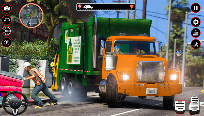 欧洲垃圾车模拟器游戏截图