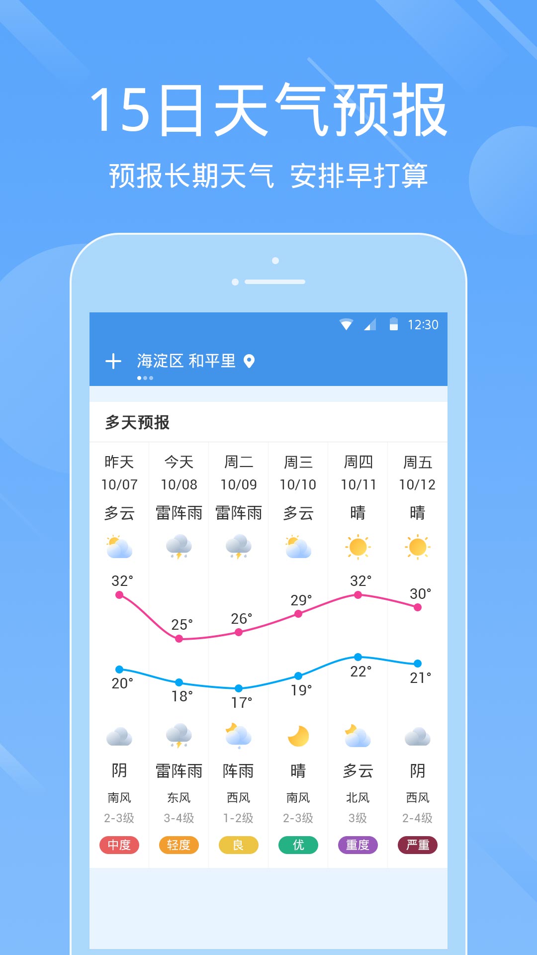 一画天气软件截图