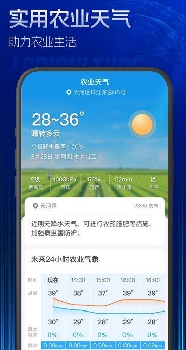 5G实时定位天气手机软件app